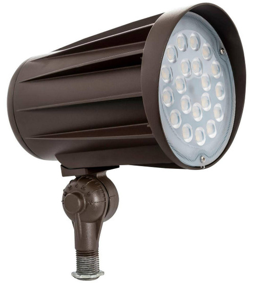 Westgate Manufacturing LED Bullet Flood Light, 50W, black outdoor floodlight with multiple LEDs, adjustable mounting bracket, ideal for industrial and outdoor lighting.