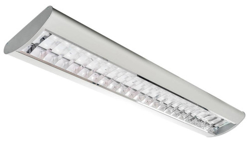 Westgate Manufacturing ARCHITECTURAL PARABOLIC SUSPEN, modern architectural parabolic suspension light fixture with a sleek metallic finish and a reflective underside.