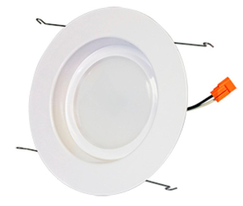 Westgate Manufacturing 6 LED Downlight, CRI90, 19W, recessed ceiling light with white finish and wiring connectors.