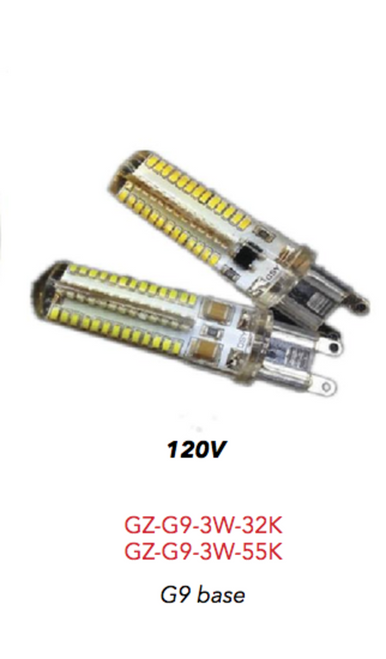LED G9 120V, 3W 3200K