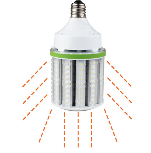 Westgate Manufacturing 125W LED CORN LIGHT, E39 5000K, energy-efficient LED street lamp with multiple LED chips for high brightness.