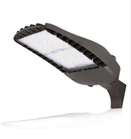 SLG Lighting ALW Large Wave Area Light, a high-power outdoor lighting fixture with adjustable wattage, 347-480VAC compatibility, T3 Type, Gen2 design, and selectable CCT options of 4000K or 5000K in dark bronze finish.