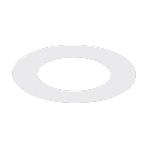 Eiko Downlight 6IN Goof Ring White Accessory, white circular LED recessed light ring for ceiling installation.