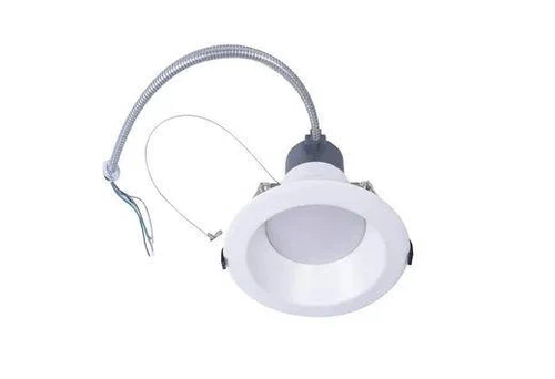 Halco ProLED Select Commercial Downlight 6 Inch, white LED recessed light with adjustable wattage and CCT, 971-2000 lumens, compatible with 120-277VAC, and 0-10V dimming.