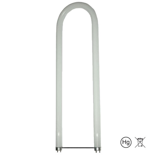 Eiko 32W 5000K T8 85 CRI Medium Bi-Pin U-Bent 6 inch Spacer, fluorescent lighting tube with U-bent design and medium bi-pin base.