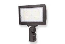 Halco SekTor Flood 200W Field Color Selectable outdoor LED flood light, featuring a slipfit knuckle mount and universal mounting location for versatile installation.