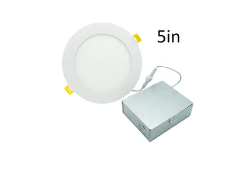 LED Select Slim Downlight 5in 10W Smooth Trim 2700K-5000K Color Selectable 863-907lm Dimmable JA-8 - 89153
