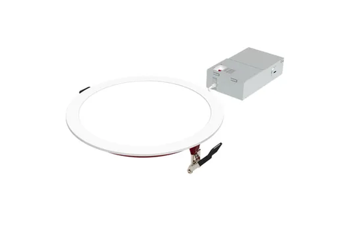 LED Fire Rated 8in Slim Downlight Color Selectable 19W 1600 Lumen Flat Smooth Trim 120V Triac Dimmable T24 - 89206