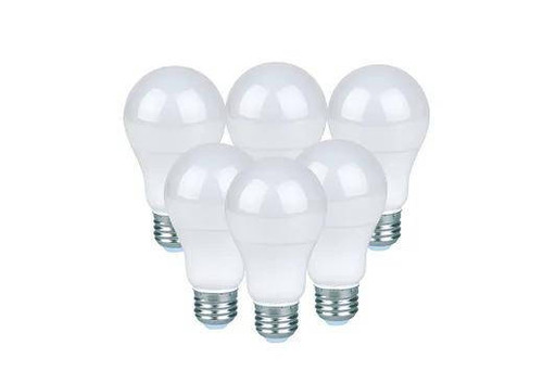 Halco A19FR9-940-DIM-LED4-T20 6-pack LED light bulbs, energy-efficient 9W dimmable bulbs with 4000K daylight color for residential and commercial use.