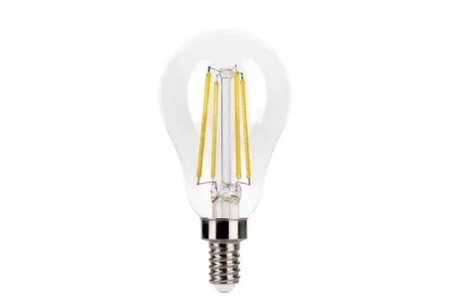 Halco LED Filament A15 Bulb Candelabra (E12) Base 3000K 5W 450 Lumens (40W Equiv) Clear Dimmable T20 Gen-4
