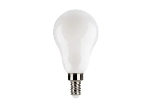 Halco LED Filament A15 Bulb Candelabra (E12) Base 5000K 5W 450 Lumens (40W Equiv) Frosted Dimmable T20 Gen-4
