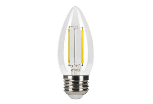 Halco LED Filament Bullet B11 Bulb Medium (E26) Base 3000K 3.3W 300 Lumens (40W Equiv) Clear Dimmable T20 Gen-4