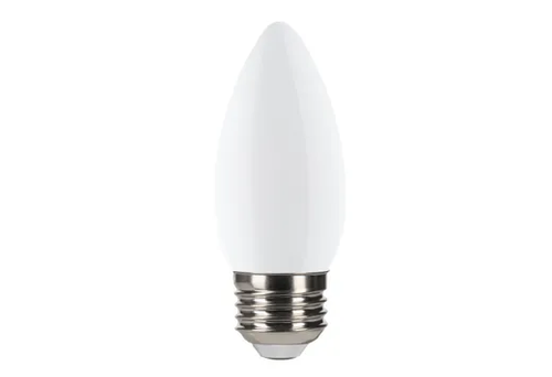 Halco LED Filament Bullet B11 Bulb Medium (E26) Base 2700K 5.5W 500 Lumens (60W Equiv) Frosted Dimmable T20/T24 Gen-4