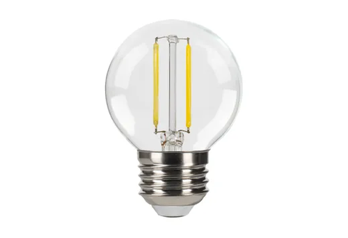 LED Filament Globe G16.5 Bulb Medium (E26) Base 3000K 2.7W 250 Lumens (25W Equiv) Clear Dimmable T20 Gen-4 - 82661