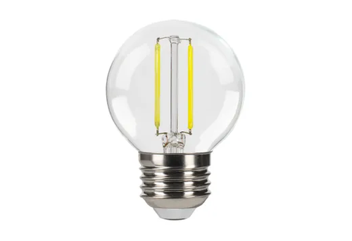 LED Filament Globe G16.5 Bulb Medium (E26) Base 5000K 2.7W 250 Lumens (25W Equiv) Clear Dimmable T20 Gen-4 - 82662