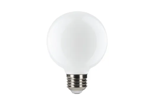 Halco LED Filament Globe G25 Bulb Medium (E26) Base 2700K 5W 500 Lumens (60W Equiv) Frosted Dimmable T20 Gen-4