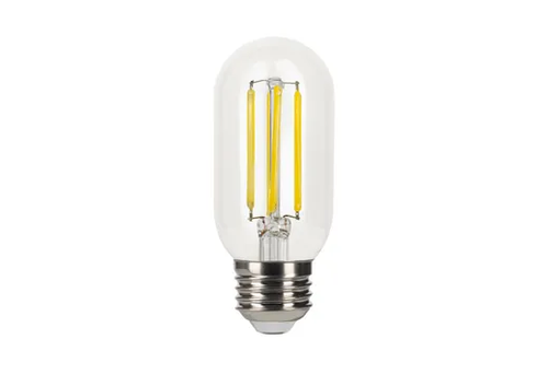 Halco LED Filament Tube 4.25in T14 Bulb Medium (E26) Base 3000K 8.8W 800 Lumens (60W Equiv) Clear Dimmable T20 Gen-4