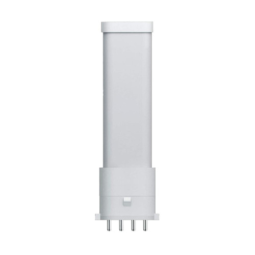 Eiko 3.5W 330lm PLS Type B Plastic 80CRI 2700K 120-277V Horizontal 2G7, a compact white fluorescent light bulb with a rectangular shape and G7 pin base for energy-efficient lighting.