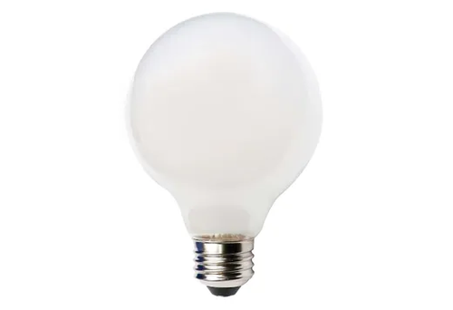 LED Globe (G25) Filament Bulb Frosted Medium (E26) Base 120V 500 Lumen 15000 hours 82 CRI Dimmable - 85048