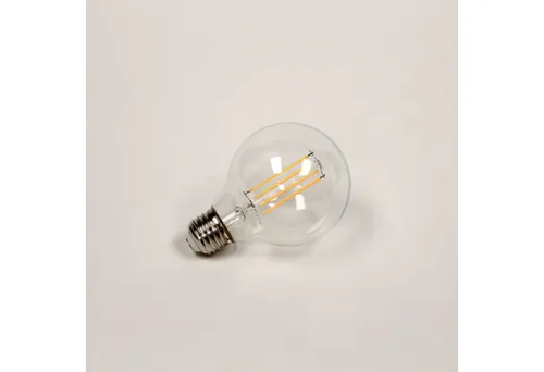 LED Globe (G25) Filament Bulb Clear Medium (E26) Base 120V 800 Lumen 15000 hours 80 CRI Dimmable