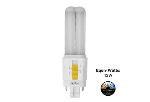 LED Double Tube Omni-Directional Plug-In Lamp GX23 2-Pin Base 3000K-3500K-4000K-5000K 5.5 Watt (13W Equivalent) Hybrid Type A (Magnetic Ballast) - Type B, Non-Dimmable - 82846