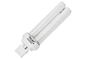 Halco PL22D/50 109864 22W Double 5000K GX32D-2 PRO, energy-efficient light bulb with a dual tube design for commercial lighting.
