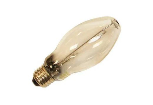Halco HID High Pressure Sodium LU50 ED17 Bulb Medium (E26) Base 2000K 50W Dimmable, clear glass high-pressure sodium light bulb with screw base for outdoor or industrial lighting.