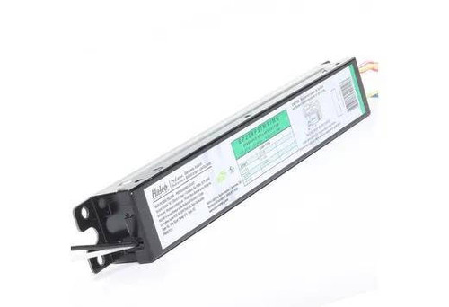 Halco Electronic Fluorescent Ballast T5, multi-voltage programmed start ballast for F28T5 lamps, compact design for efficient lighting.