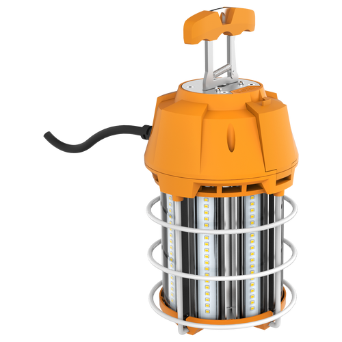 LED Temporary Work Light Connectable 100W 12,000lm NON-DIM 5000K 80+CRI HOOK BASE 120VAC
