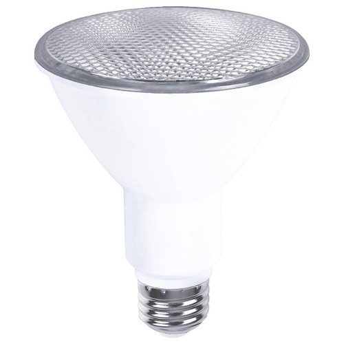 Eiko LED PAR30 10W-850lm Flood 40 Deg Dimmable 90+CRI 3000K E26 T20 JA8, energy-efficient LED flood light bulb with E26 base and high color rendering index for warm, natural lighting.