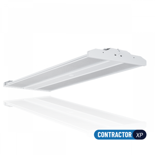 SLG LED Linear High Bay Selectable Control Gen1,24000Lm - 160W Max, 4000/5000K CCT Selectable, with 3.5mm AUX Sensor Receptacle, 277-480V, Aisle Lens - HES LS240 AL G1 HVU FSK
