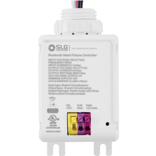 SLG Fixture controller Power pack, 120-277V AC input/output, external, 12V 200mA output for sensor connection, 0-10V dimming Wire, 10A relay control