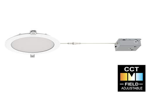 Aleo Lighting SLD-6-14W-120/9CT G2 – Slim Edge Wafer Downlight, 6", 14W, 2700K / 3000K / 3500K / 4000K / 5000K