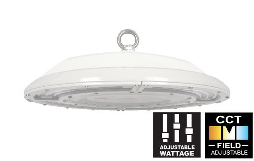 Aleo Lighting SCB-30L-UX/CT-HV G4 (SR/RC) – Slim Circular LED High Bay, 100W / 150W / 200W, 4000K / 5000K