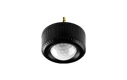 Aleo Lighting AB-SPIR-FM-DVB-BLK – AleoBlue, Wireless Bluetooth PIR Occ Sensor w/ Daylight Harvesting, 12V DC input, Plug and Play 3.5mm port, 40ft high bay lens, 300ft range, Black, including licensing fee