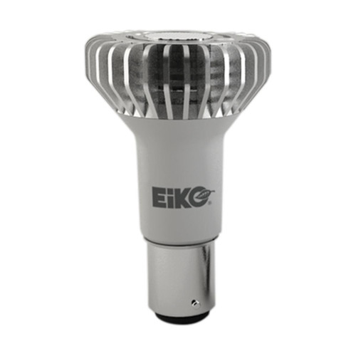 Eiko LED GEN5 1383 BA15S, 30-degree beam angle, 3W LED bulb with 125 lumens, non-dimmable, warm 3000K color temperature, high CRI of 80, suitable for 12V DC/AC lighting.