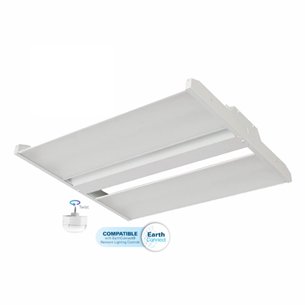EarthTronics HBLWS185CCTWH1 – High Bay Linear 27750 Lumen Color & Watt Selectable