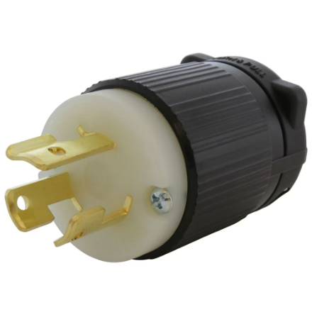 EarthTronics L6-15P – Plug L6-15P 250V  Twist-Lock    Cord Not Included.