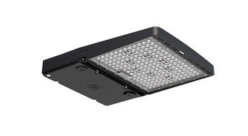 ASD LED Area Light with Q-base and Photocell PRO series 200/240/300W 120-277V 0-10V Dimmable 170Lm/W 3000/4000/5000K Black UL DLC Premium