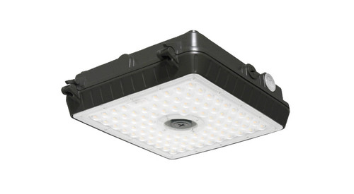 ASD LED Low-Profile Canopy with Q-base 70W 120-277V 0-10V Dimmable 140Lm/W 3000/4000/5000K Black UL DLC Premium