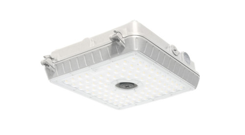 ASD LED Low-Profile Canopy with Q-base 70W 120-277V 0-10V Dimmable 140Lm/W 3000/4000/5000K White UL DLC Premium