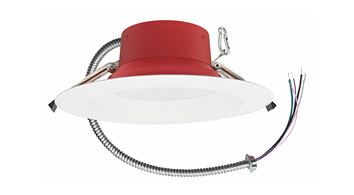 ASD LED Round Fire-Rated Commercial Downlight 8inch 13/16/19/22/25W 120-277V 0-10V Dimmable 120Lm/W 2975Lm 2700/3000/3500/4000/5000K White ETL ES T24