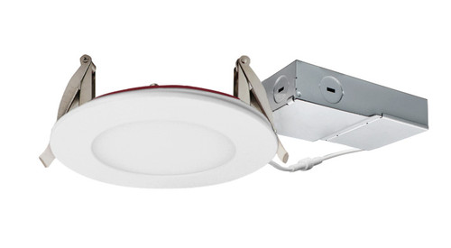 ASD LED Round Fire Rated Wafer 4inch 12W 120V TRIAC 2700/3000/3500/4000/5000K White ETL ES T24 JA8