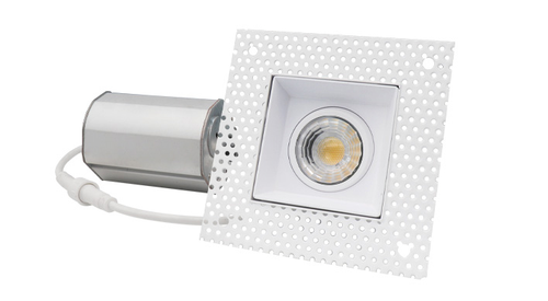 ASD LED Trimless Downlight Gimbal Round 2inch 8W 120V TRIAC 2700/3000/3500/4000/5000K White ETL