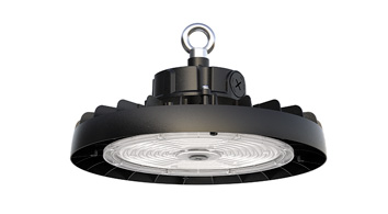 ASD LED UFO High Bay with Q-base NEOX Series 100/150/200W 120-277V 0-10V Dimmable 200Lm/W 3000/4000/5000K with 4ft cord Black UL DLC Premium