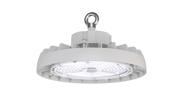 ASD LED UFO High Bay with Q-base STANDARD Series 150/200/240W 120-277V 0-10V Dimmable 170Lm/W 3000/4000/5000K with 4ft cord White UL DLC Premium