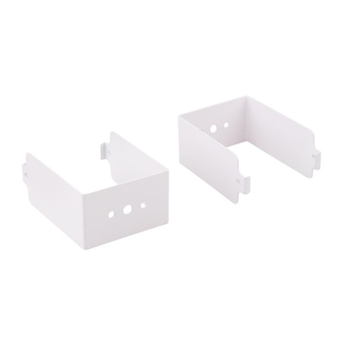 Eiko LHC1 Threaded Rod & Surface Mount Kit, white plastic mounting brackets for securing threaded rods in lighting installations.