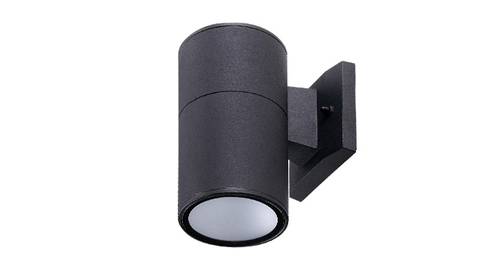 ASD LED Round 1-side Outdoor Wall Cylinder 9W 120-277V Triac 3000/4000/5000K Black ETL