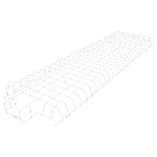 Eiko LHS1 Linear High Bay Wire Guard for 240-320W, white metal protective cage designed for high bay lighting fixtures.