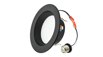 ASD LED Round Downlight Retrofit Kit 4inch 10W 120V TRIAC 2700/3000/3500/4000/5000K Aluminium Black ETL ES T24